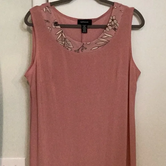 R&M Richards Sleeveless Floral Jacket Dress With Detachable Necklace, Pink, 12. - Picture 5 of 10